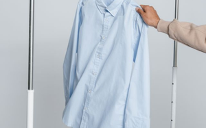 Men's Light Blue Solid Cotton Formal Shirt