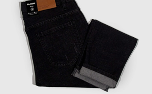 Men's Slim Fit Dark Charcoal Black Denim Jeans