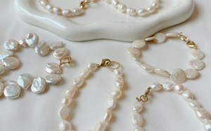 White Pearl & SeaShell Braclet's